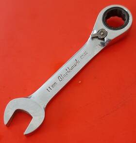 Bw-2261r Blackhawk 11mm 12pt Combination Stubby Reversible Ratcheting Wrench