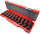 Calhawk 10pc 1 2 Drive Universal Swivel Deep Impact Socket Set Metric Pro Radius 091044644954