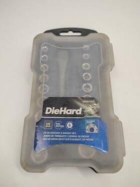 Dh50102 Case Diehard 1/4 Inch Drive Ratchet Socket Set Sae And Metric 6 Point 20 Pc