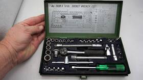 2038 Center Japanese Socket Wrench And Bit Set - 1/4 Inch Drive 38 Pc Nice Free Ship