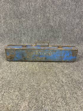 4455 Century Vintage No. Socket Wrench Set Empty Metal Tool Storage Case