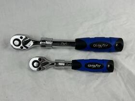 U6kz74 Chris Fix Chrisfix 2 Piece Extendable Ratchet Set 3/8 Inch 1/4 Drive - 72 Tooth