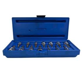 Cornwell Cbs-1402s 14-piece Sae/metric 1/4 Inch -3/8 Drive Hex Bit Socket Set