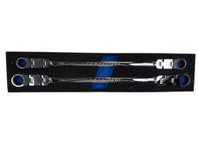 He2060309 Cornwell Crwldf2ms - 2 Pc Metric Extra Long Double-flex Ratcheting B