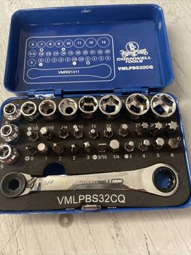 Vmlpbs32cq Cornwell Tools / 32piece Low Profile Socket And Bit Set
