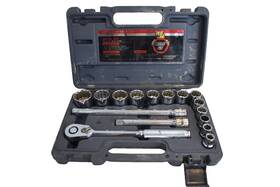 Cougar Pro 076799000415 Tools A41 Socket Wrench Set 1/2 Inch Drive Sae 16 Pieces With Case
