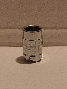 29280 Craftsman Max Axess 3/8 Inch Drive 14 Mm 6 Pt Go-thru Pass-through Socket