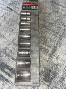 34573 Craftsman Usa Hand Tools 9pc 1/2 Inch Drive Metric 12pt Socket Set 12-21 Easy Read