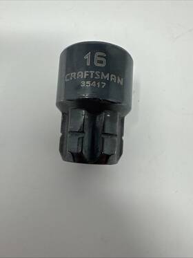 35417 Craftsman Max Axess 3/8 Inch Drive 16 Mm Universal Pass-through Socket