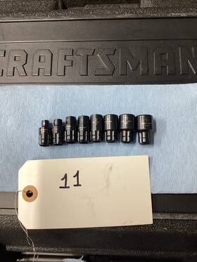 35461 Craftsman Universal Max Axess 1/4 Inch Metric Socket Set 4-11 Mm 8 Pieces