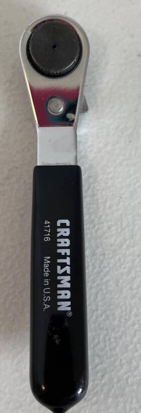 41716 Craftsman Sears Offset Reversible Ratcheting Screwdriver Bit Wrench Usa