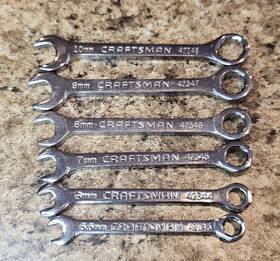 42348 Craftsman 6 Piece Set 10mm-5.5mm Combination Wrenches