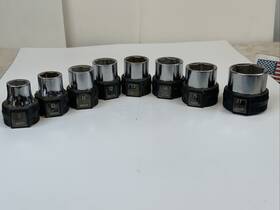 42551 Craftsman 8pc 3/8 Drive 6pt Metric Sockets 9-15 17mm Grip Band Usa