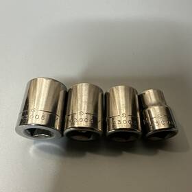 43001 Craftsman 43005 43004 43003 Usa 6 Point 3/8 Inch Drive G Series 4 Pcs Socket Set 5/8 9/16 1/2