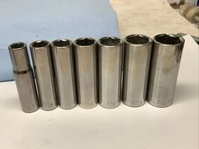 43353 Craftsman 7pc 3/8 Drive 6pt Deep Sae Sockets Inch - 3/4 G2 Series Usa