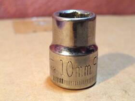 Craftsman 43542g1 Usa 10 Mm 3/8 Drive 6pt Shallow Socket Fast Shipping
