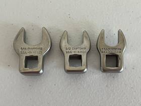 43623 Craftsman 43621 43622 V Crowfoot 3/8 Inch Drive Lot 7/16 1/2 9/16