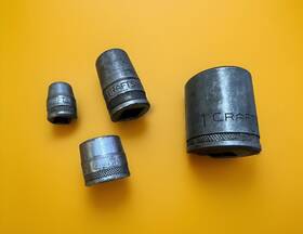 47588 Craftsman Rare 1930s Lot Be Series 3/8 Inch 1/2 Drive U Plomb Sockets Usa-made