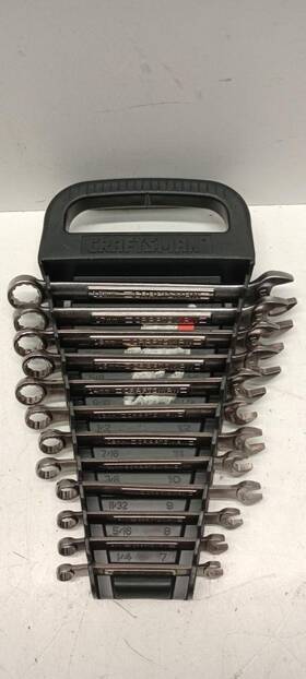 P03039202 Craftsman 885911727730 12pc Sae Standard Ratcheting Head Wrench Set
