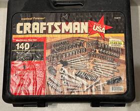 9-33875 Craftsman 933875 Vintage 140-piece Mechanics Tool Set - Sae Metric Complete