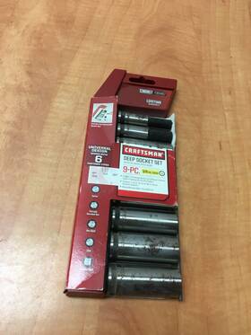 935467 Craftsman 9 Pc. Universal Deep Socket Set Metric 3/8 Inch Drive 35467 8 10 To 18mm