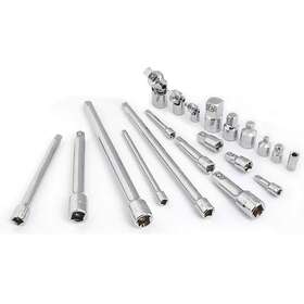 Cmmt23345 Craftsman Drive Tool Accessory Set 20 Piece Chrome Polish Alloy Steel Hand Tools