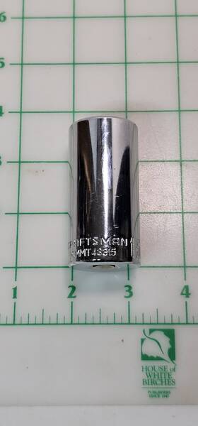 Cmmt43315 Craftsman 15/16 Inch 12-point Deep Socket 1/2 Drive Chrome Finish