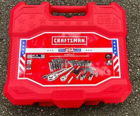 Cmmt45018 Craftsman Usa 88 Piece Sae / Metric Socket Set Made In Texas