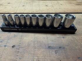 Cmmt92004v Craftsman V Series 10pc 1/4 Inch Drive Sae 6pt Socket Set