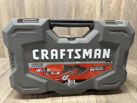 Cmmt99049 Craftsman 49 Pc Short And Deep 3/8 Sae Metric 6pt Ratchet Wrench Socket Set