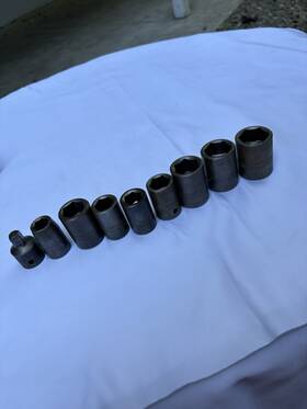 Ee-18722 Craftsman 9-piece 1/2 Inch Drive Heavy-duty Impact Socket Set With Adapter Usa Made