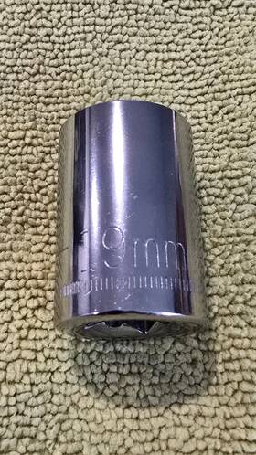 G2-44238 Craftsman 1/2 Inch Drive Standard Metric 19mm Socket 12pt Inverted