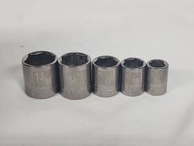 G2d-45831 Craftsman 3/8 Inch Easy Read 6 Point Sockets - Standard Lot Of 5