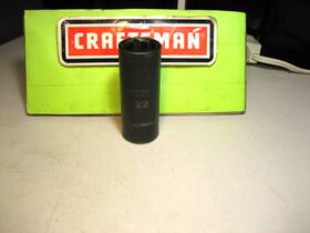 Gk-16085 Craftsman -gk-16085 Ez Read 22mm Deep Impact Socket 6pt 1/2 Inch Drive Usa