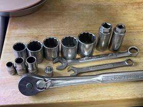 74426 Craftsman Globemaster 74426/sp Sae Socket Set Ratcheting Steel Chrome 13pc 1/2-1-1/4in