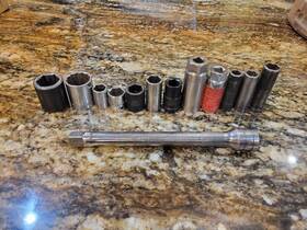 Bp206v Craftsman Matco Snap-on Mac 12pc Usa Socket Lot With Extension 3/8 1/2