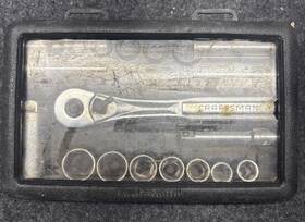 945039 Craftsman Usa 14 Pcs Sae Socket Set With 3/8 Inch Drive- Vintage