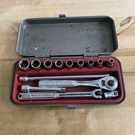 V-43175 Craftsman Socket Set 14 Pcs.included 6point Sae Ratchet Pre-owned