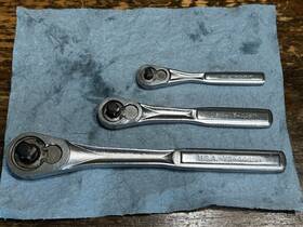 Vs44807 Craftsman Usa Ratchet Set 1/2 Inch 3/8 1/4