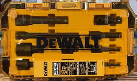70105425 Dewalt 10 Pc Impact 3/8 Inch And 1/2 Drive Accessory Set. Barely Used