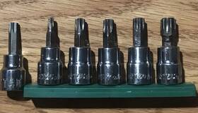 Duralast 60-600 3/8in Drive Torx Bit Socket 5 Piece Set #60-600 Bonus Craftsman T40
