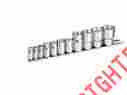 E5-e18 11pc Varies New Female E Torx Torque Star Socket Bit Set On Snap In Rail 0 Ship 0641938023039