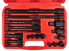 Eaceliy 974831041157 Inch 18pcs Drive Tool Socket Sets Extension Bars/adapter/ Coupler/universal Joint