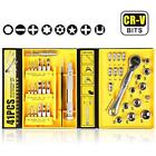 Ed072545in Edurable Ratchet Wrench Screwdriver Set Metric Socket Sets 740120842455