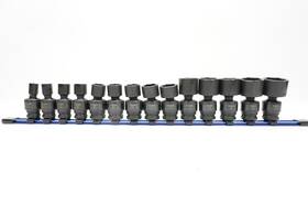 E041655 Expert 14-pc. 1/2 Inch Drive Sae Universal Impact Socket Set - 6-pt