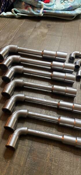 No75 Facom France Pass Thru Socket Wrench Set 1/4 Inch To 1-1/4 16 Piece