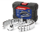 W003000a Fba Workpro Compact Drive Sockets Set Ratchet Blow Molded 798154047582
