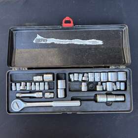 2438m Forgemate Vintage No. Socket Set In Case See Description Incomplete