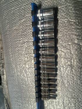 30-428s Gedore 13pcs 1/4 Inch Drive Mid-length Socket Set 6-point Chrome Finish Metric 4-15mm