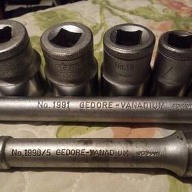 6270460 Gedore Sockets 2 Extensions.in Prestine Condition